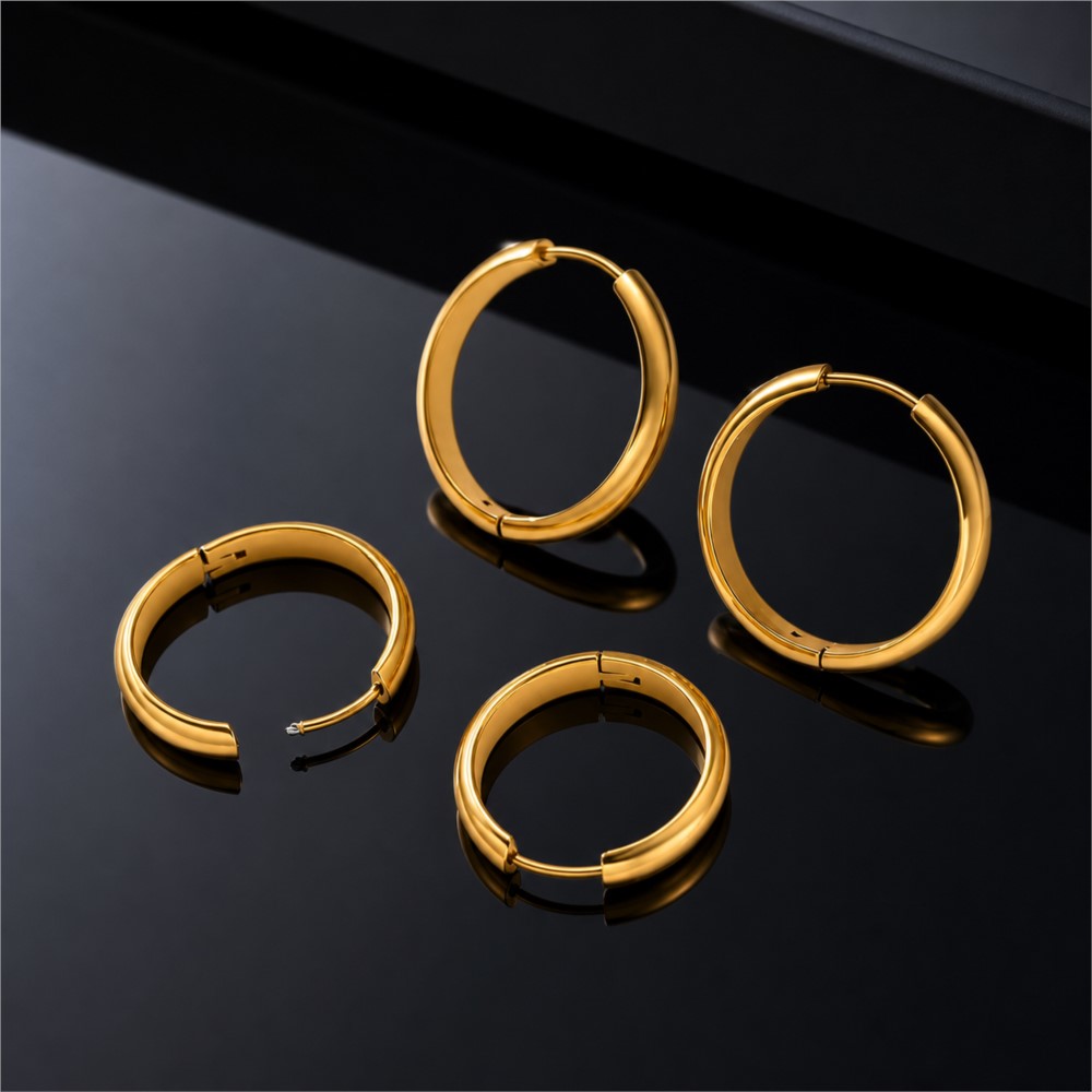 Jewelry Making Hoops - 4 piezas de aros redondos de