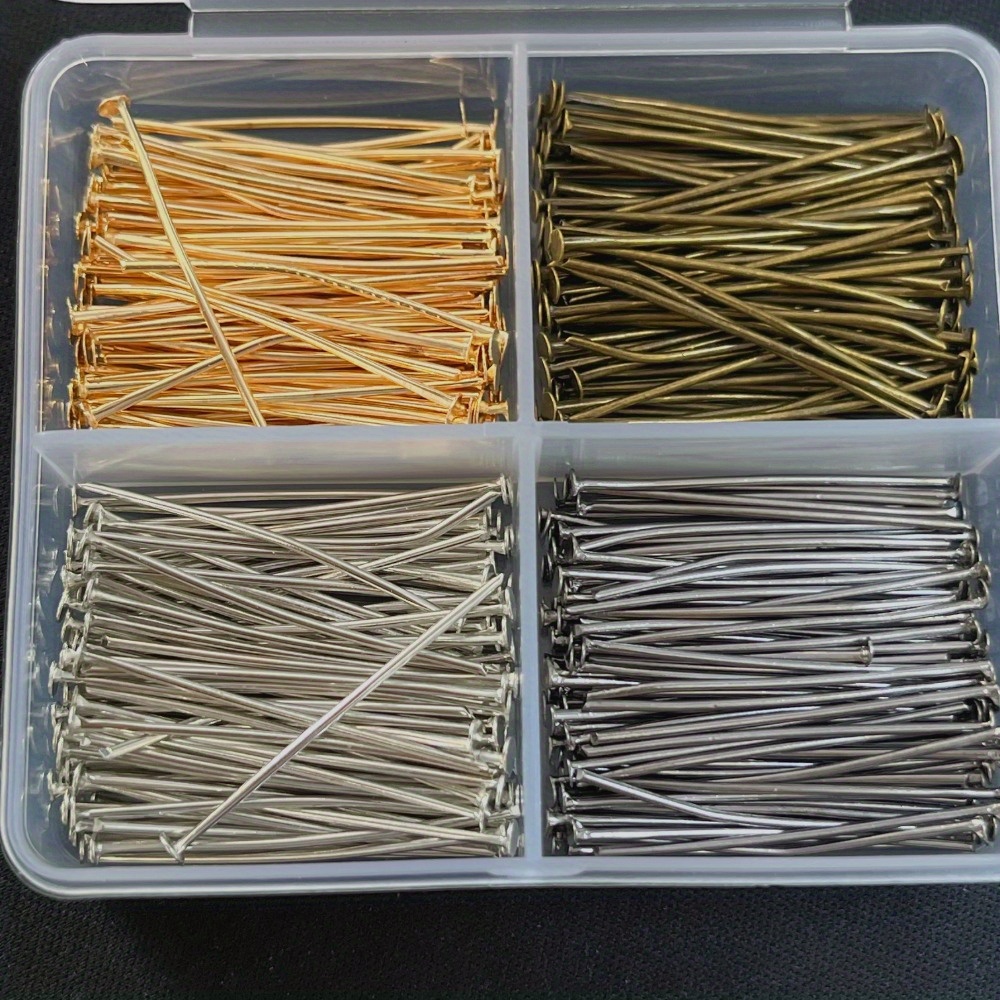 Jewelry Making Head Pins - 400 Piezas de Alfileres de Cabeza
