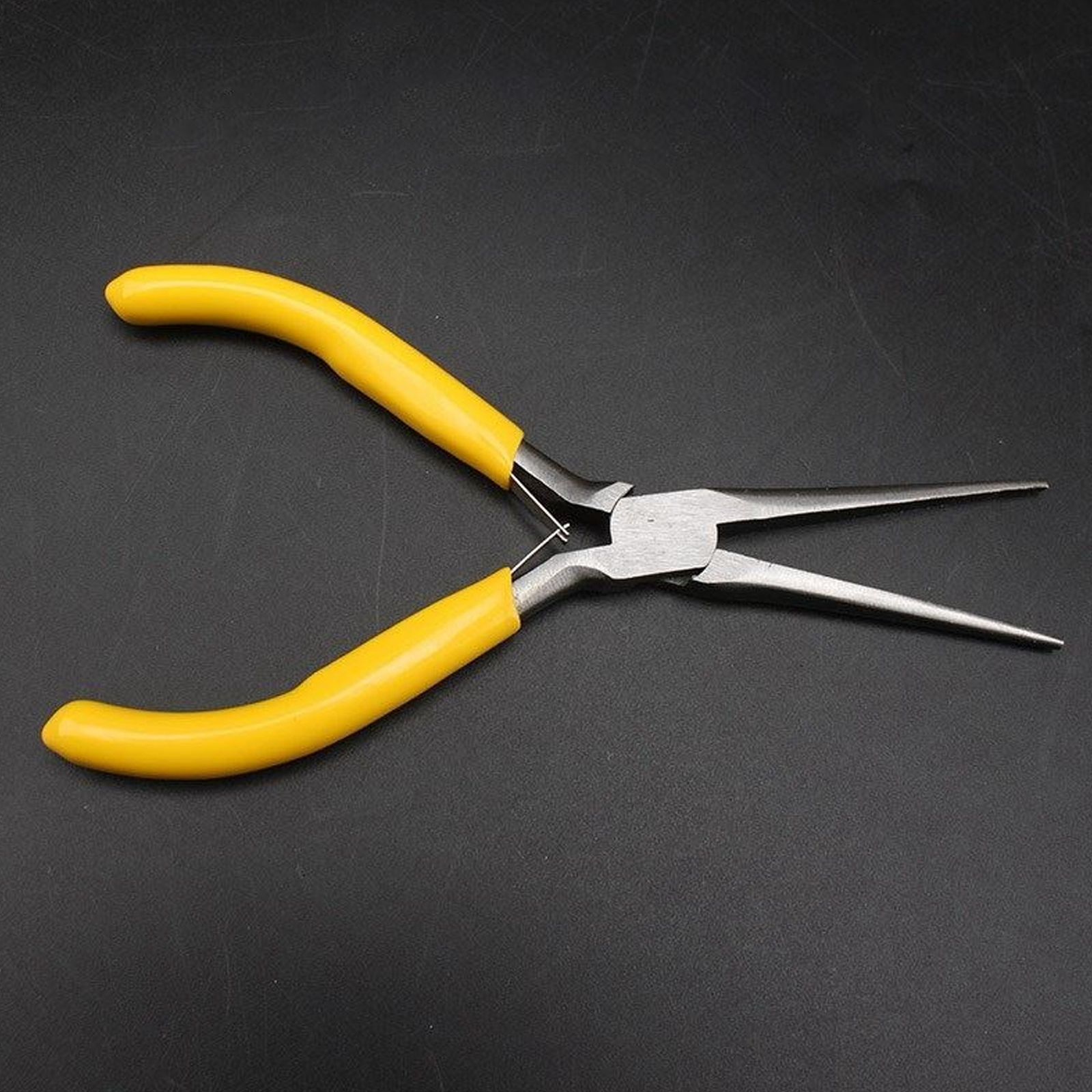 Jewelry Making Needle Nose Pliers - Alicates de punta larga multifuncionales amarillos,