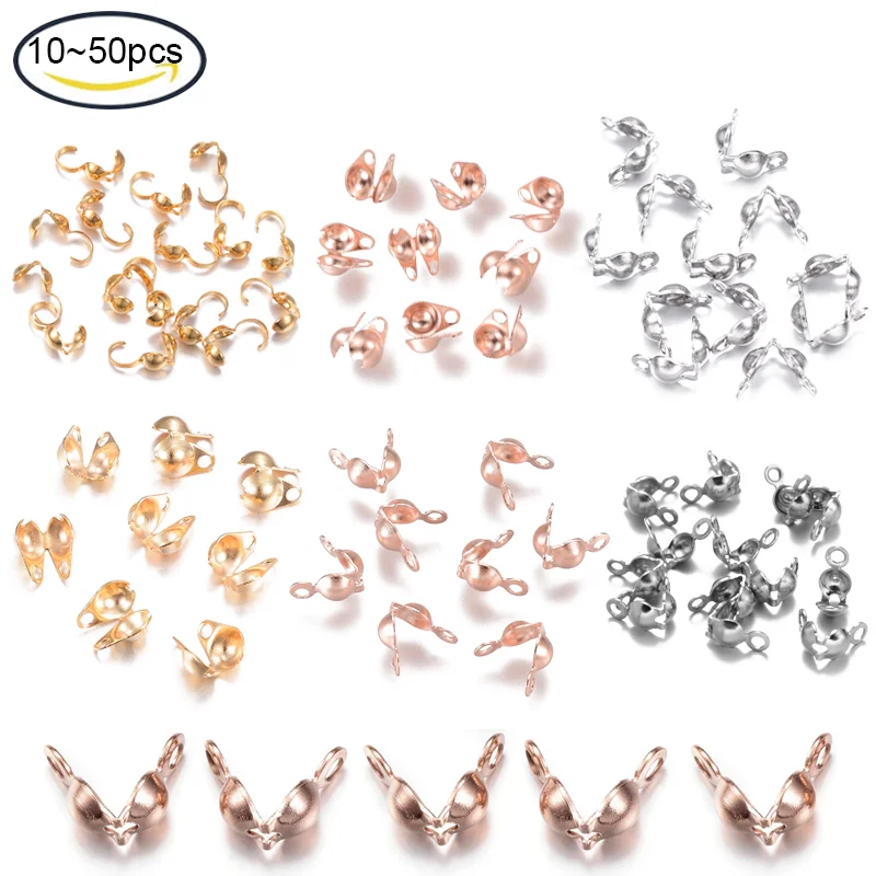 Jewelry Making Knots - Puntas de cuentas de acero inoxidable,