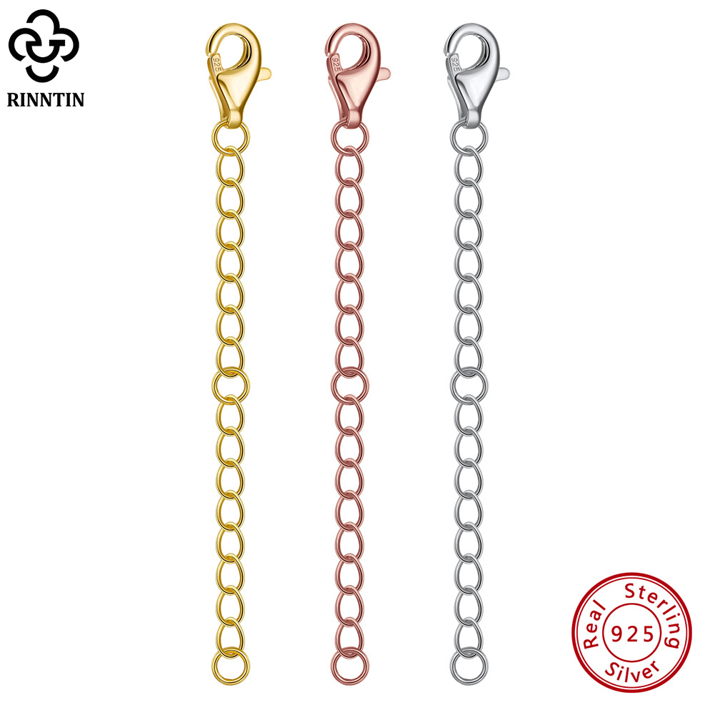 Jewelry Making Singapore - Rinntin-cadenas extendidas de Plata de Ley
