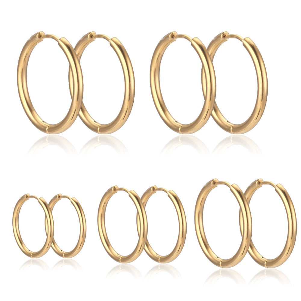 Pendientes de aro de acero ino - Jewelry Making Knots reseña y precio
