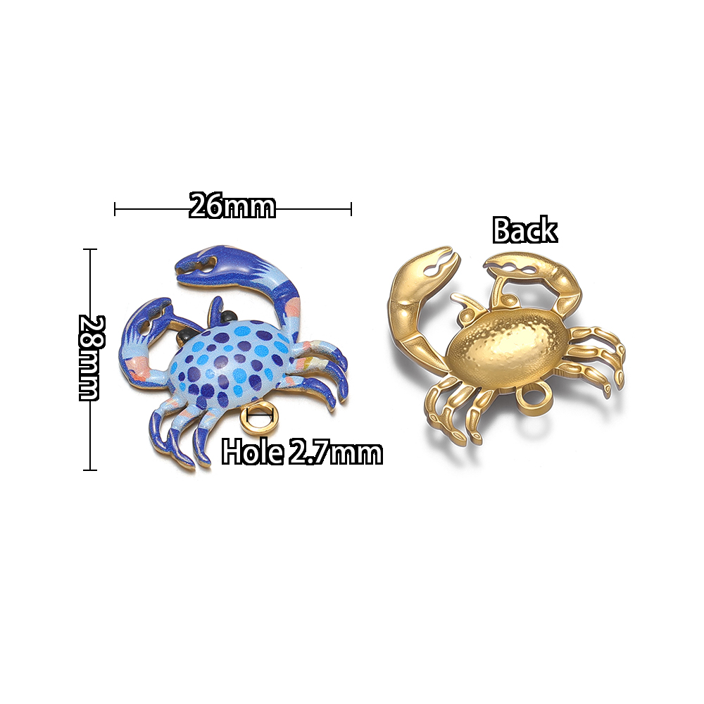 4 piezas de dijes de cangrejos - Jewelry Making For Kids reseña y precio