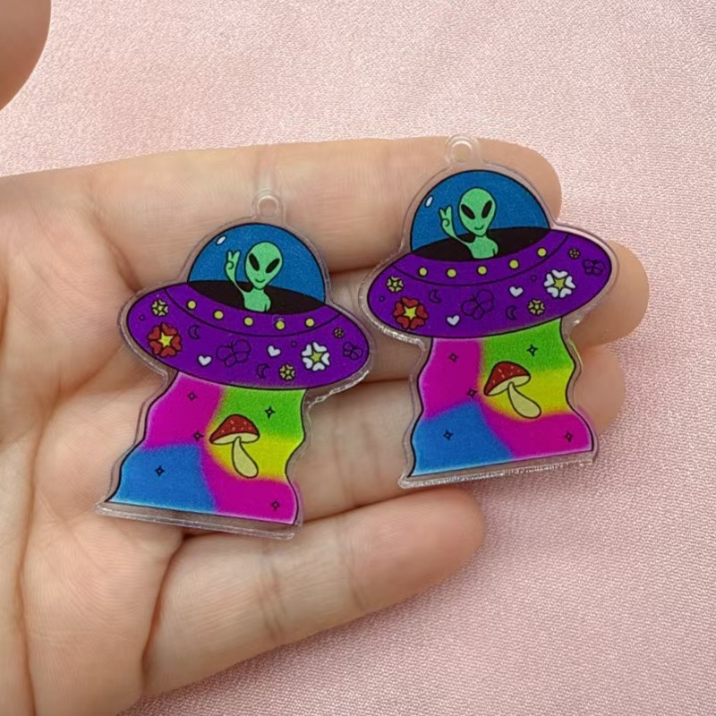 10 piezas de colgantes de acrí - Jewelry Making For Birthday Party reseña y precio