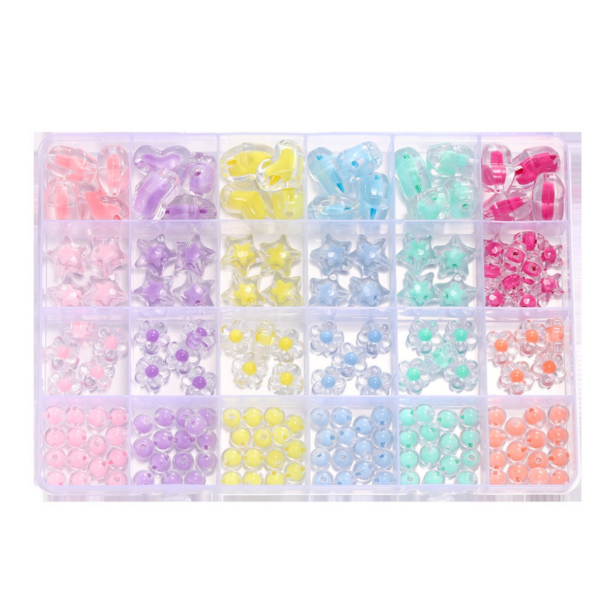 174 unids/caja de cuentas acrí - Jewelry Making For Birthday Party reseña y precio
