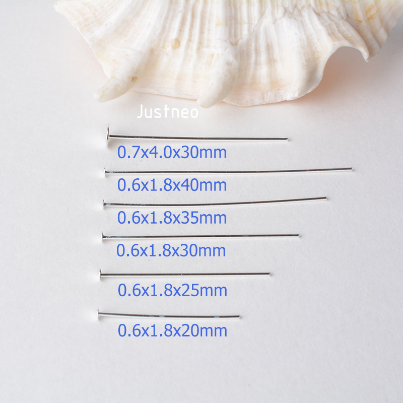 Alfileres de cabeza plana de p - Jewelry Making Head Pins reseña y precio