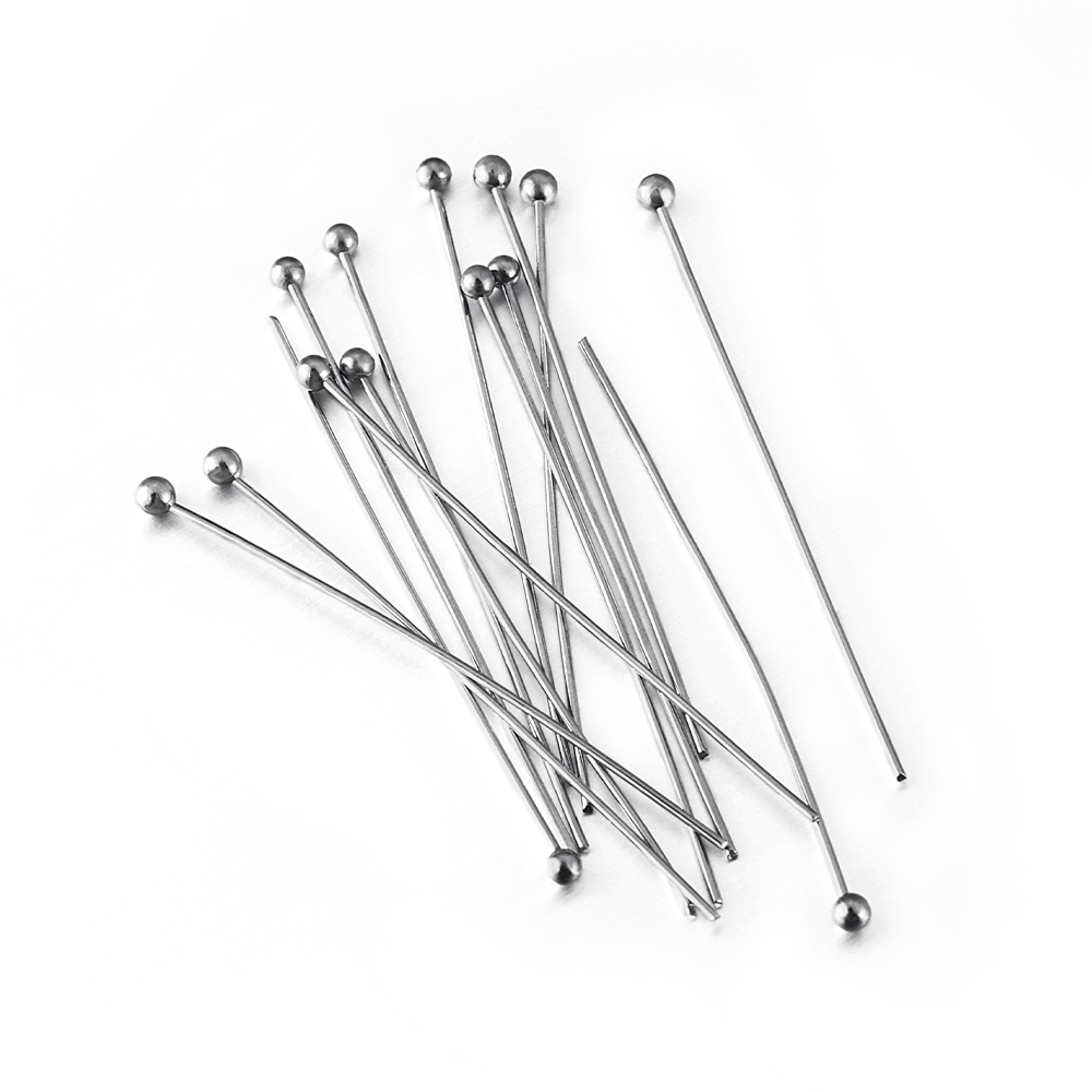 50 unids/lote 12 14 16 20 25 3 - Jewelry Making Head Pins reseña y precio