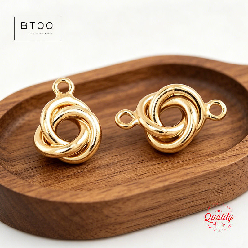 Colgante de nudo de amor de or - Jewelry Making Knots reseña y precio