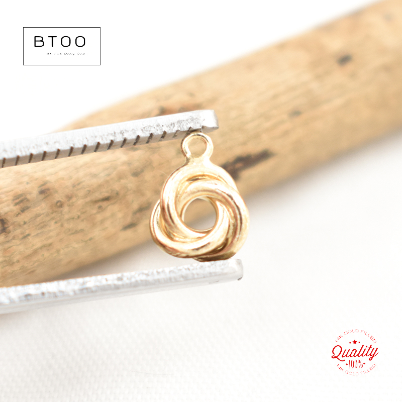 Colgante de nudo de amor de or - Jewelry Making Knots reseña y precio