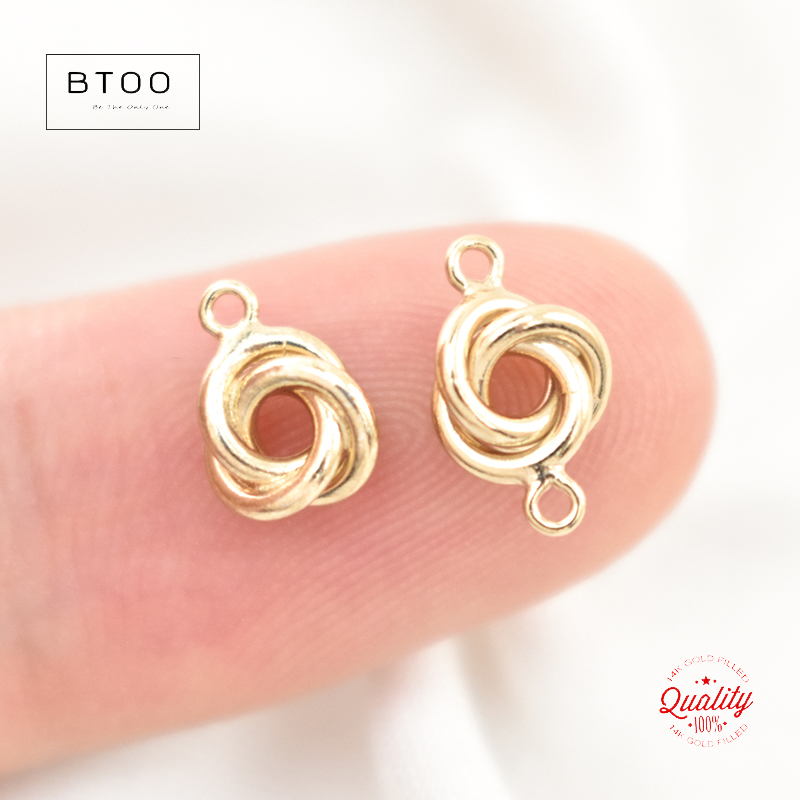Colgante de nudo de amor de or - Jewelry Making Knots reseña y precio