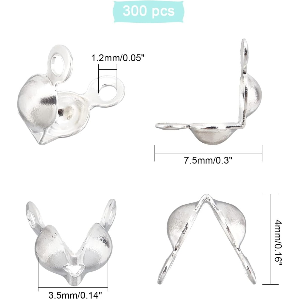 300 Uds 3,5mm 304 puntas de cu - Jewelry Making Knots reseña y precio