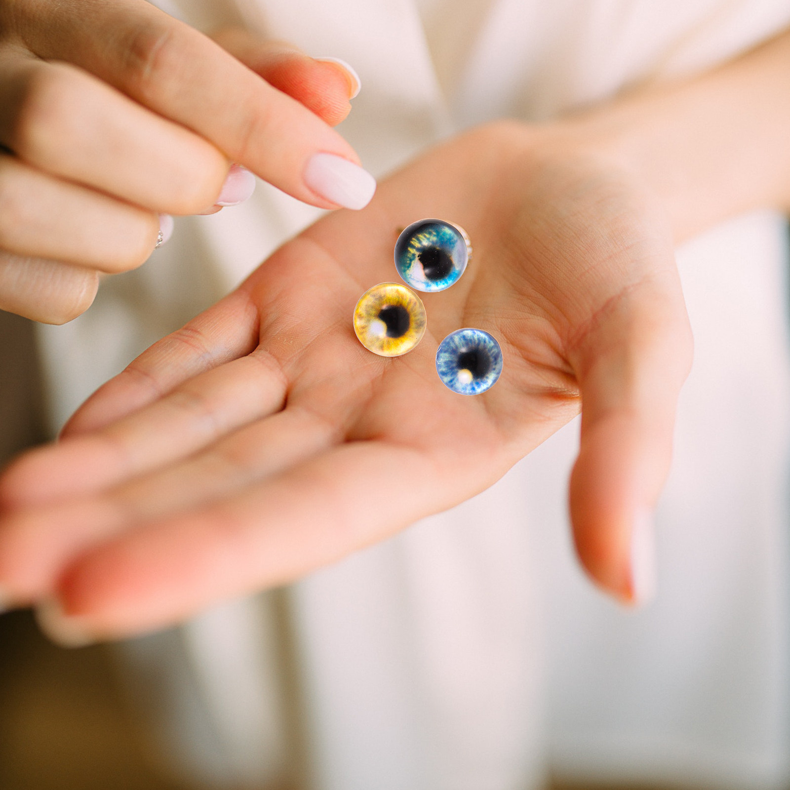 40 ojos de vidrio realistas y  - Jewelry Making Classes reseña y precio