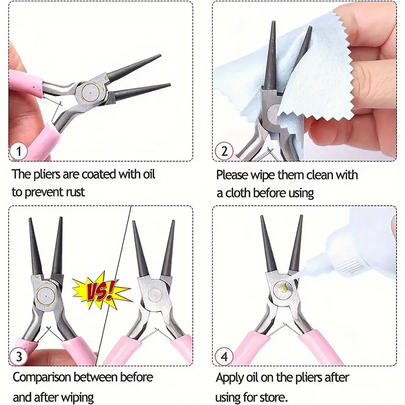 Juego de alicates para hacer j - Jewelry Making Needle Nose Pliers reseña y precio