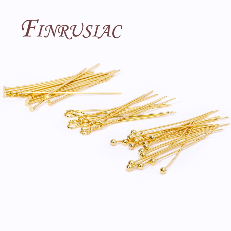 50 Uds. De alfileres chapados  - Jewelry Making Head Pins reseña y precio