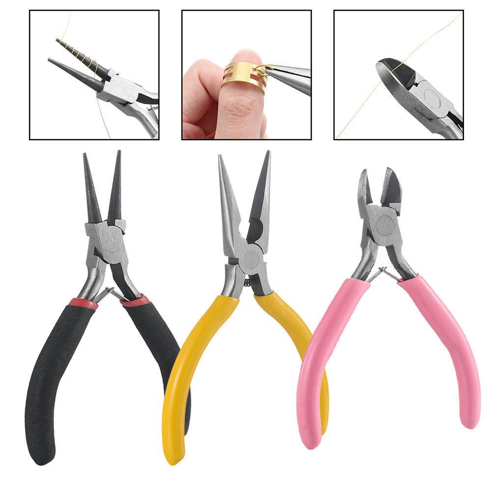 3 unids/set 3 estilos alicates - Jewelry Making Needle Nose Pliers reseña y precio